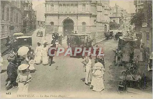 REPRO Trouville La Rue Victor Hugo Automobile