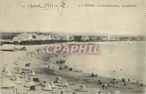 Cartes postales Royan La Grande Conche Vue generale