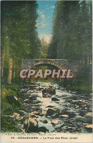 Cartes postales Gerardmer Le Pont des Fees (Aval)