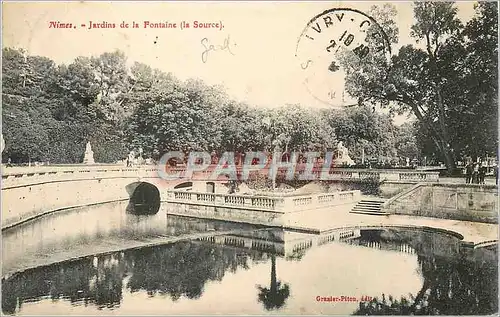 Cartes postales Nimes Jardins de la Fontaine (la Source)