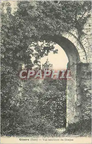 Cartes postales Gisors (Eure) Vue interieure du Donjon