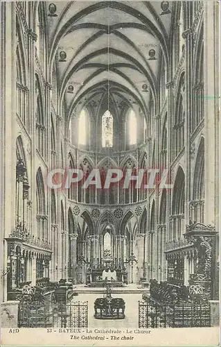 Cartes postales Bayeux La Cathedrale Le Choeur