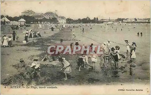 Ansichtskarte AK Royan La Plage maree montante