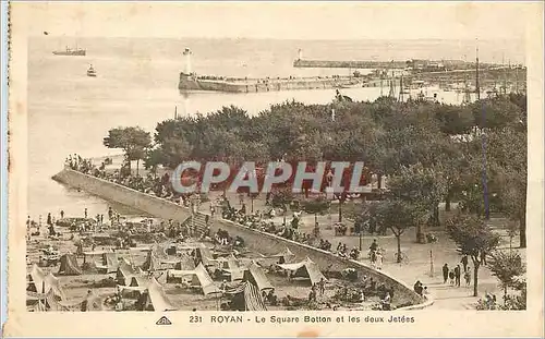 Cartes postales Royan Le Square Botton et els deux Jetees