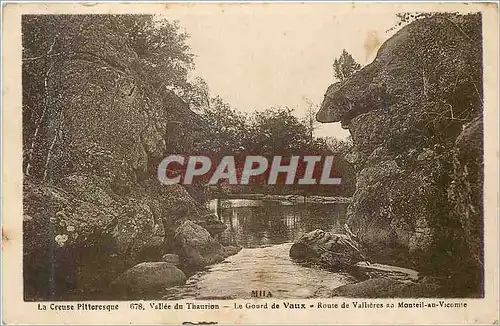 Cartes postales Mila La Creuse Pittoresque Vallee du Thaurion Le Gourd de Vaux Route de Vallieres au Monteil an