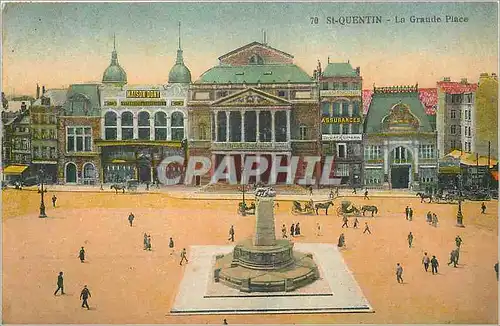 Cartes postales Saint Quentin La Grande Place