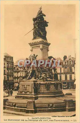 Cartes postales Saint Quentin Le Monument de la Defense de 1557 par Theunissen