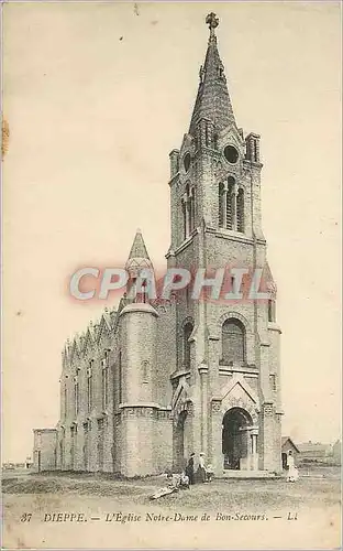 Cartes postales Dieppe L'Eglise Notre Dame de Bon Secours
