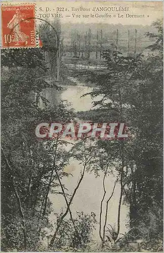 Cartes postales Environs d'Angouleme Touvre Vue sur le Gouffre (Le Dormant)