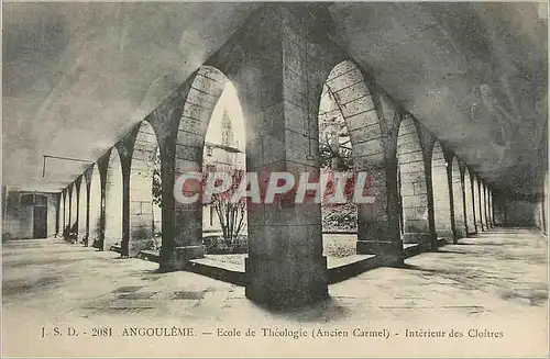 Cartes postales Angouleme Ecole de Theologie (Ancien Carmel) Interieur des Cloitres
