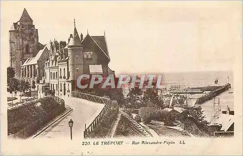 Cartes postales Le Treport Rue Alexandre Papin