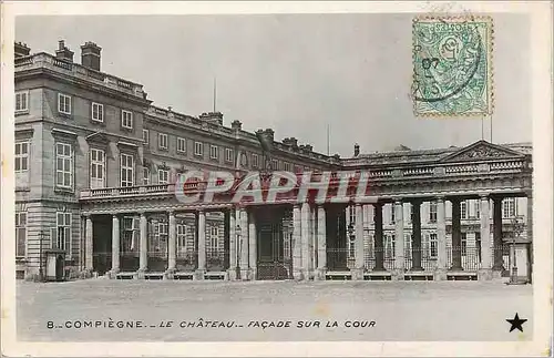 Cartes postales Compiegne Le Chateau Facade sur la Cour