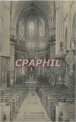 Cartes postales Compiegne Eglise Saint Jacques le Choeur