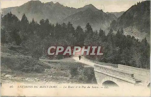 Ansichtskarte AK Environs du Mont Dore La Route et le Puy du Sancy