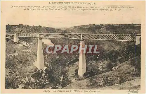 Cartes postales L'Auvergne Pittoresque Le Viaduc des Fades Vue d'ensemble