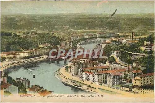 Cartes postales Lyon Vue generale sur Viase et le Mont d'Or