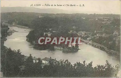 Cartes postales Lyon Vallee de la Saone et l'Ile Barbe