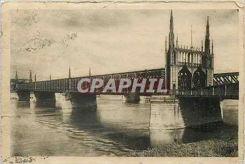 Ansichtskarte AK Strasbourg Pont du Chemin de fer sur le Rhin