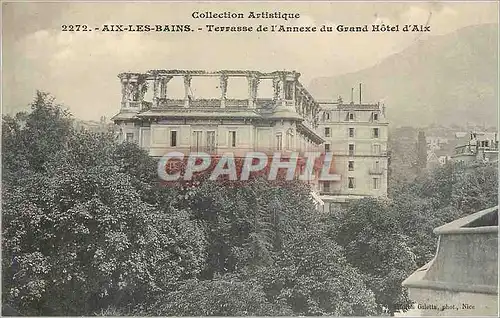 Ansichtskarte AK Aix les Bains Terrasse de l'Annexe du Grand Hotel d'Aix