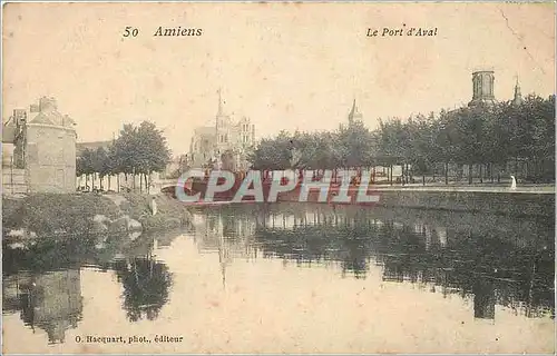 Ansichtskarte AK Amiens Le Port d'Aval