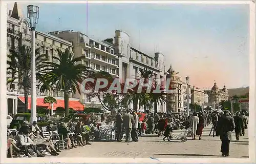 Moderne Karte Nice Promenade des Anglais Le Casino de la Mediterranee et les Hotels