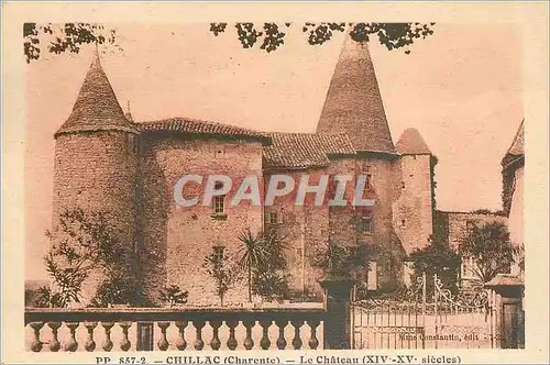 Cartes postales Chillac (Charente) Le Chateau (XIV XV siecles)