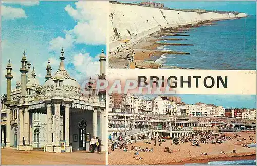 Moderne Karte Brighton Sussex At Brighton the extensive promenade and piers which  are magnificently illuminat