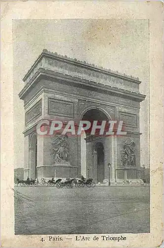 Cartes postales Paris L'Arc de Triomphe