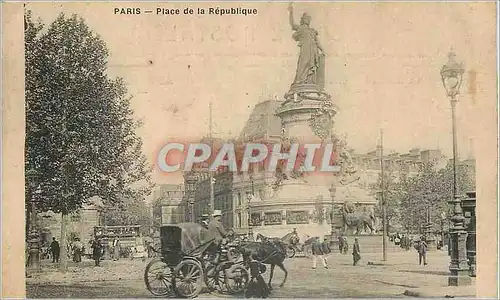 Cartes postales Paris Place de la Republique