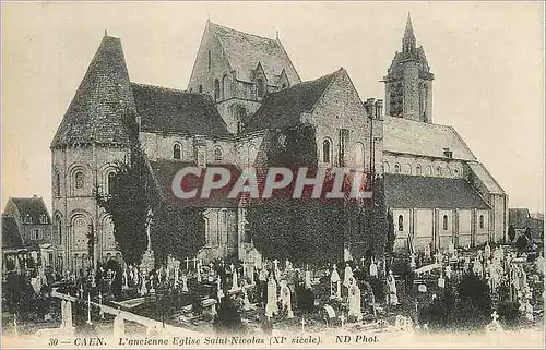 Ansichtskarte AK Caen L'Ancienne Eglise Saint Nicolas (XIe siecle)