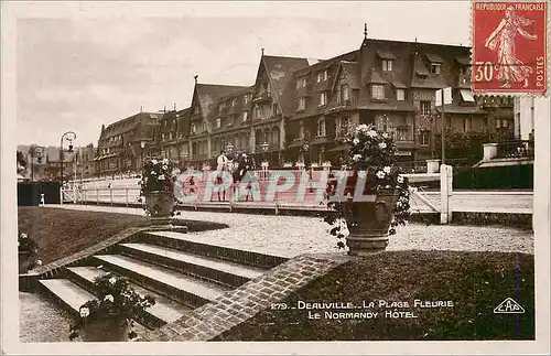 Cartes postales moderne Deauville La Plage Fleurie Le Normandy Hotel