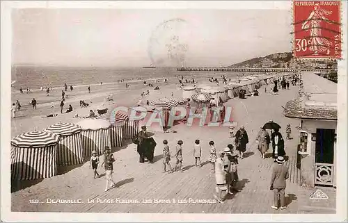 Cartes postales moderne Deauville La Plage Fleurie Les Bains Les Planches