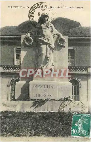 Ansichtskarte AK Bayeux Le Monument aux Morts de la Grande Guerre Militaria