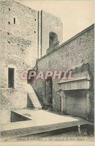 Cartes postales Chateau de Falaise Vue interieure du Petit Donjon