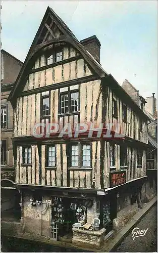 Moderne Karte Bayeux (Calvaires) Angle des Rues Saint Martin et Franche Vieille Maison (XVe siecle)