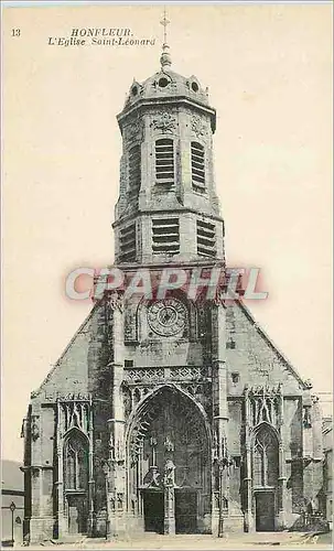 Ansichtskarte AK Honfleur L'Eglise Saint Leonard