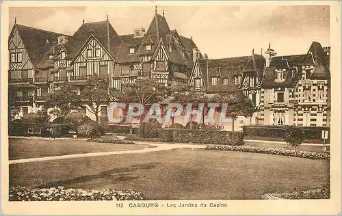 Cartes postales Cabourg Les Jardins du Casino