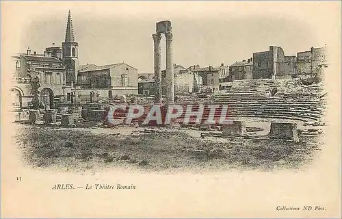 Cartes postales Arles Le Theatre Romain (carte 1900)