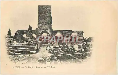 Cartes postales Arles Le Theatre Romain (carte 1900)