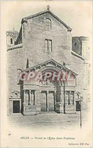 Cartes postales Arles Portail de l'Eglise Saint Trophisme (carte 1900)