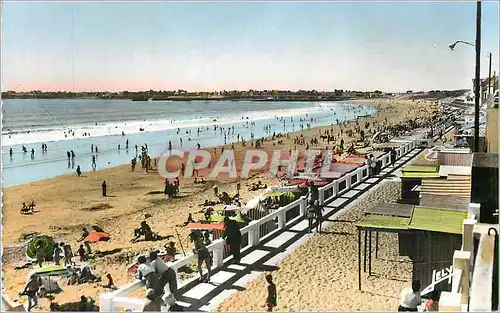 Moderne Karte Saint Gilles sur Vie (Vandee) La Plage