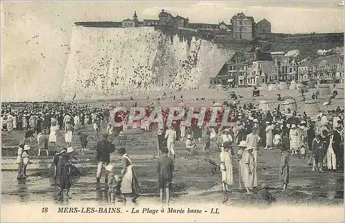 Cartes postales Mers Les Bains La Plage a Maree basse