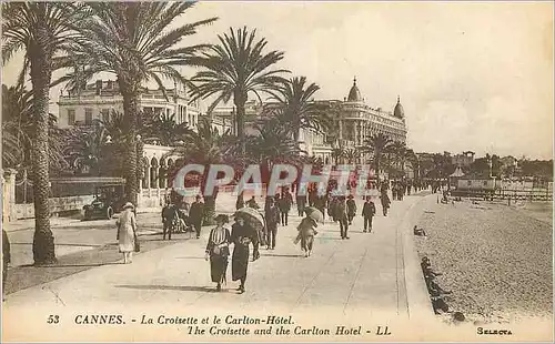 Cartes postales Cannes La Croisette et le Carlton Hotel