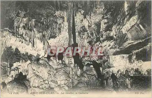 Cartes postales Arcy sur Cure Les Grottes le Calvaire