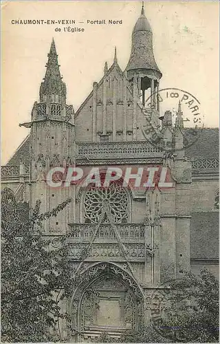 Cartes postales Chaumont En Vexin Portail Nord de l'Eglise