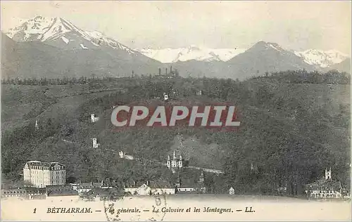 Cartes postales Betharram Vue generale Le Calvaire et les Montagnes