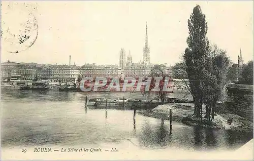 Cartes postales Rouen La Seine et les Quais