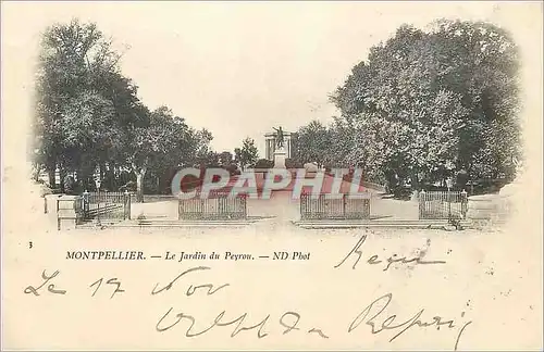 Cartes postales Montpellier Le Jardin du Peyron (carte 1900�