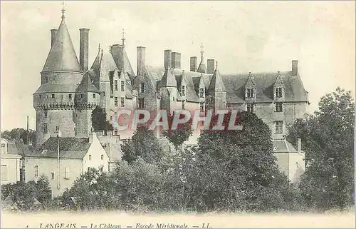 Cartes postales Langeais Le Chateau Facade Meridionale