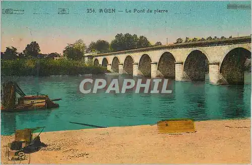 Cartes postales Agen Le Pont de pierre